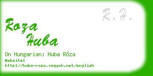 roza huba business card