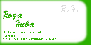roza huba business card